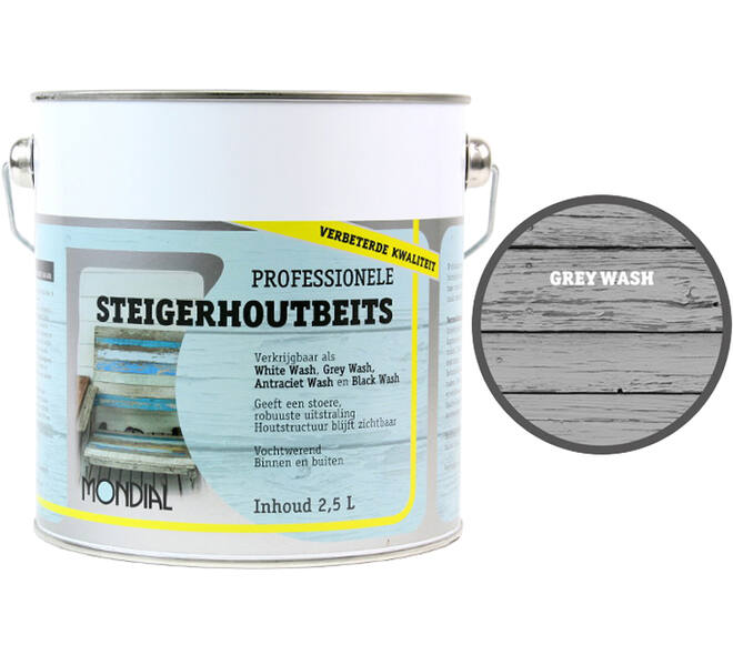 Mondial Steigerhout Grey Wash 2,5 L