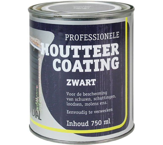 Mondial Houtteer Coating Zwart 750 ml