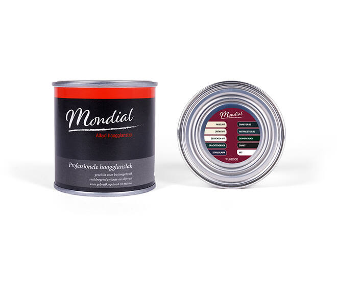 Mondial Hoogglans RAL3005 Wijnrood (Alkyd) 250 ml