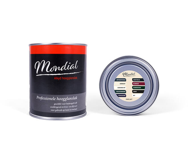 Mondial Hoogglans RAL1013 Parel Wit (Alkyd) 750 ml