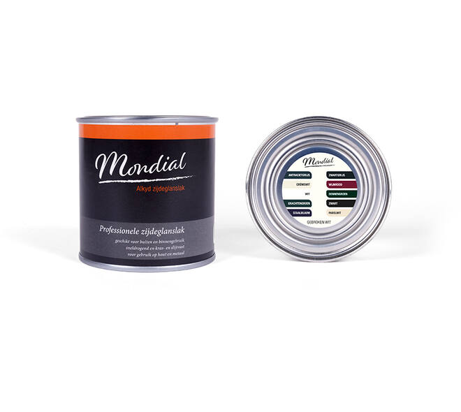 Mondial Zijdeglans Alkyd RAL9010 Gebroken Wit 250 ml