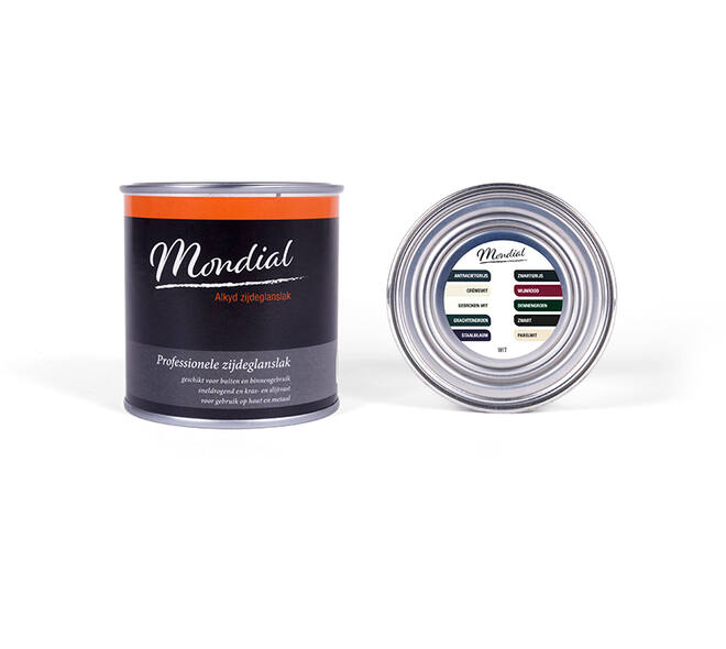 Mondial Zijdeglans Alkyd RAL9016 Wit 250 ml