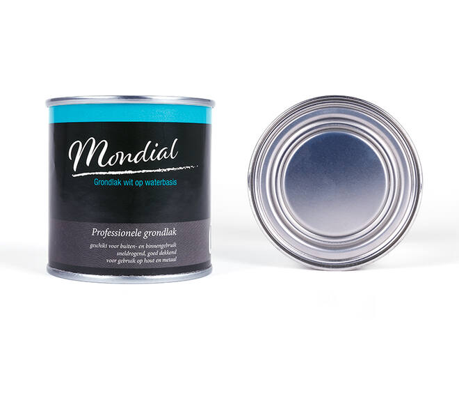 Mondial Grondlak Wit Op Waterbasis 250 ml