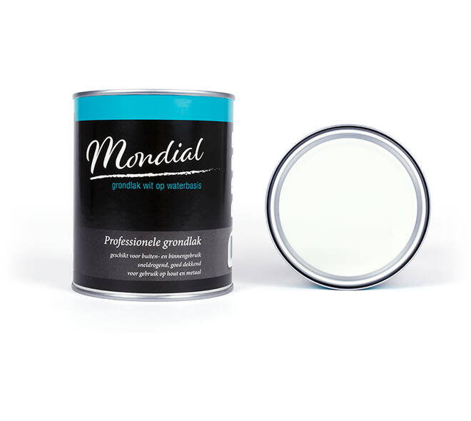 Mondial Grondlak Wit Op Waterbasis 750 ml