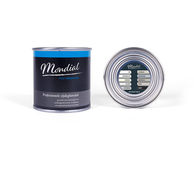 Mondial Zijdeglans Antraciet Grijs 250 ml