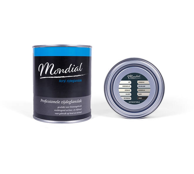 Mondial Zijdeglans Antraciet Grijs 750 ml