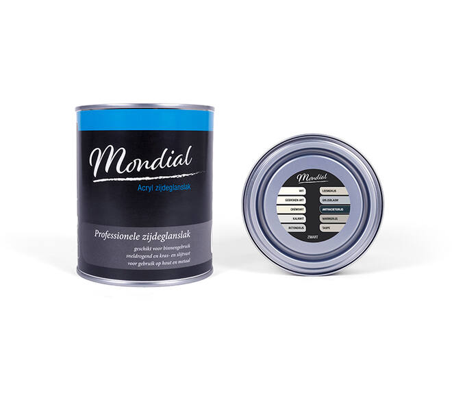 Mondial Zijdeglans RAL9005 Zwart 750 ml