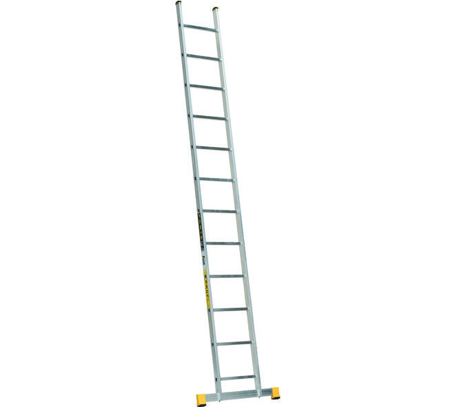 VEBA Aluminium Enkele Rechte Ladder/Ruimladder 1x14 (3,87M)
