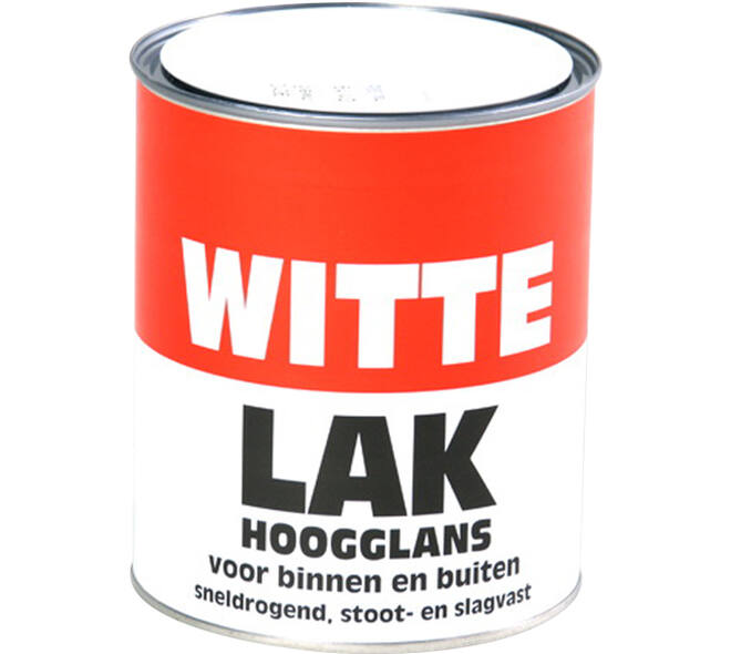 Hoogglans Lak Wit 750 ml