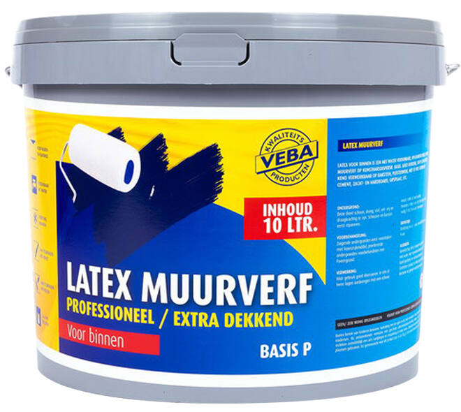 Mondial Latex Muurverf Extra Dekkend Mix Wit (Was Basis P) 10 L