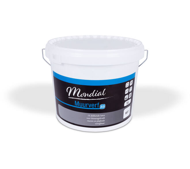 Mondial Latex Muurverf Extra Dekkend Wit 5 L