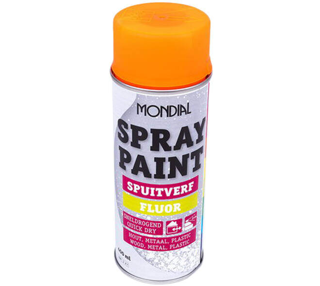 Mondial Spray Paint Fluor Orange 400 ml
