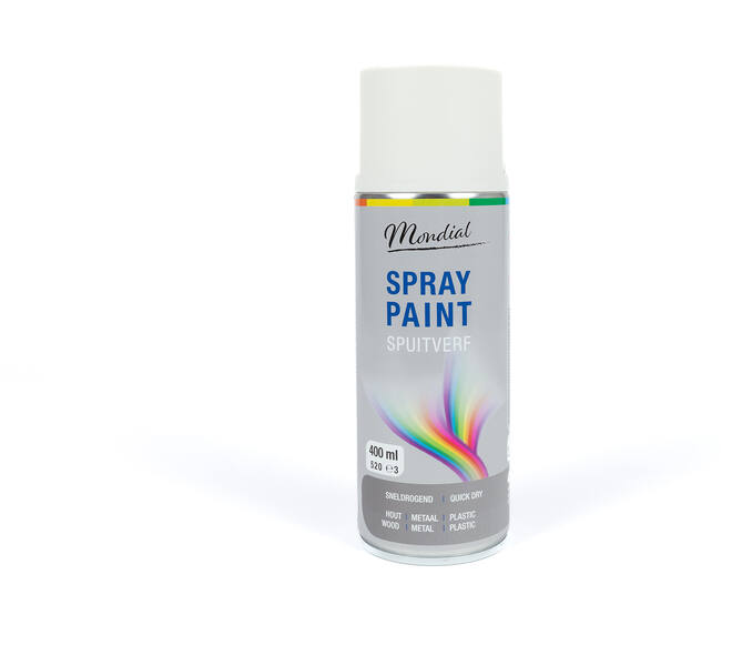 Mondial Spray Paint Ral 9001 Hoogglans Cremewit 400 ml