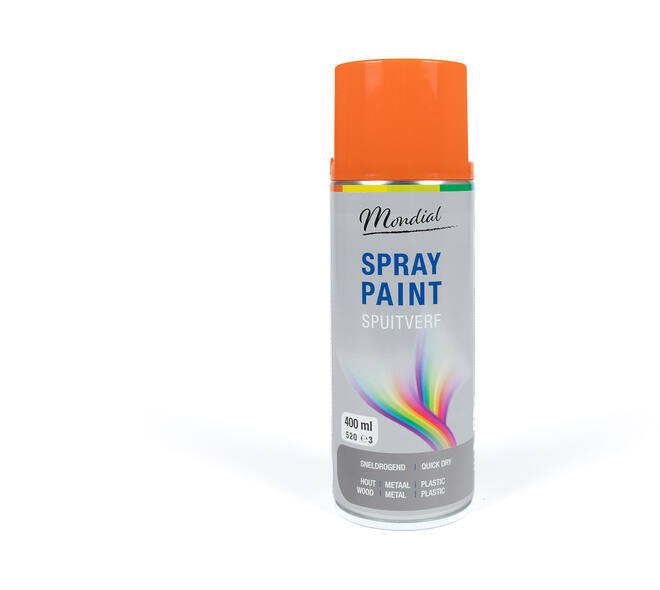 Mondial Spray Paint Ral 2004 Hoogglans Pure Orange 400 ml