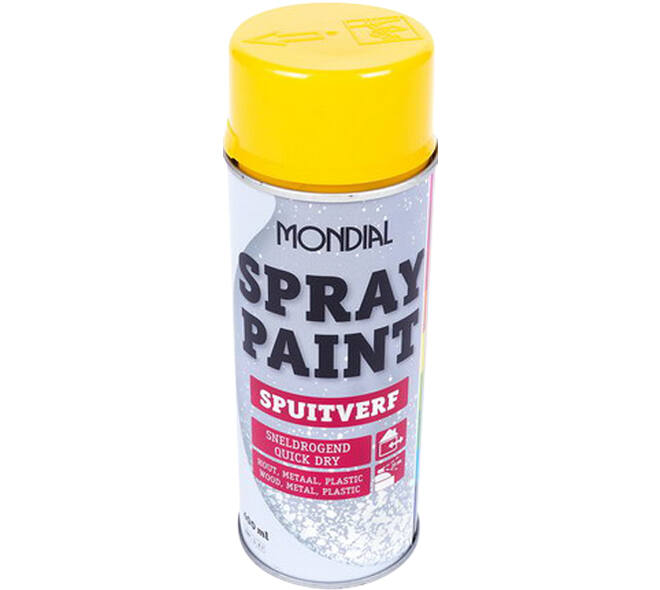 Mondial Spray Paint Ral 1004 Hoogglans Goudgeel 400 ml