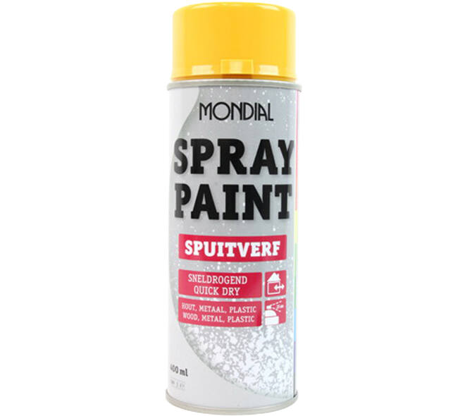 Mondial Spray Paint Ral 1004 Hoogglans Goudgeel 400 ml