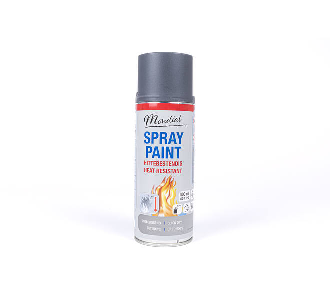 Mondial Spray Paint Hittebestendig Antraciet 400 ml