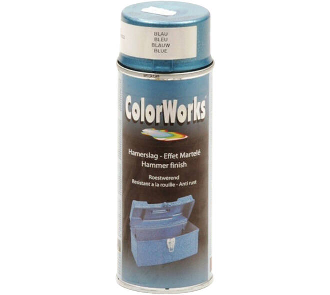 Motip Colorworks Hamerslag Blauw 400 ml