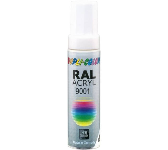Motip Acryl Lak Kwastje Creme Wit Ral9001 Inhoud 12 ml