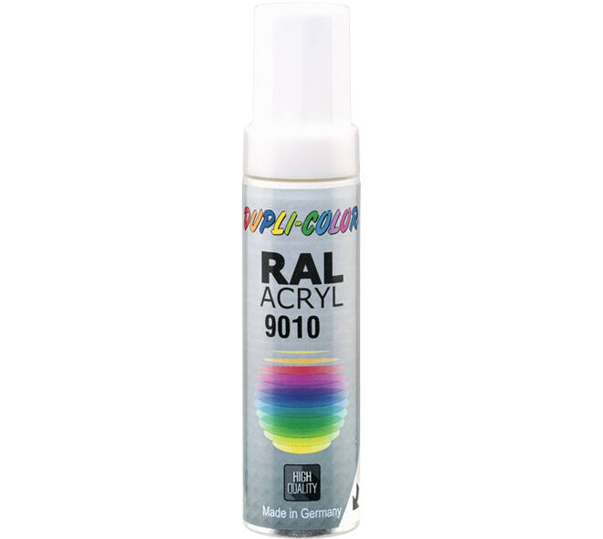 Motip Acryl Lak Kwastje Helder Wit Ral9010 Inhoud 12 ml