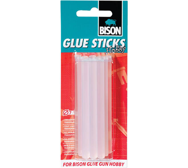 Bison Glue Sticks Hobby Transparant 12 x 7 mm