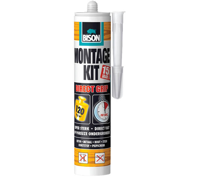 Bison Montagekit Direct grip Wit 370 g Koker