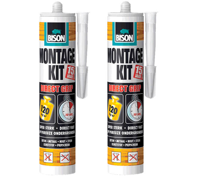 Bison Montagekit Duo Direct Grip 370 g Koker