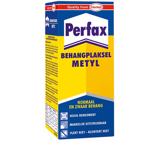 Perfax Metyl Behangplaksel Blauw 125 g