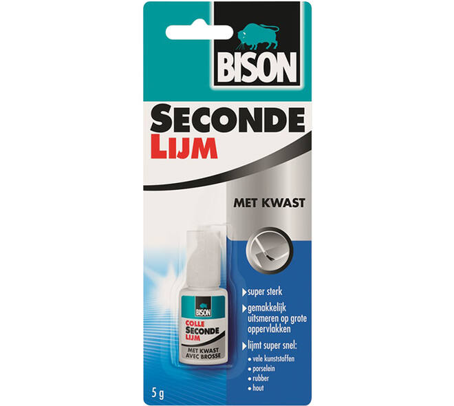 Bison Secondelijm Met Kwast 5 g