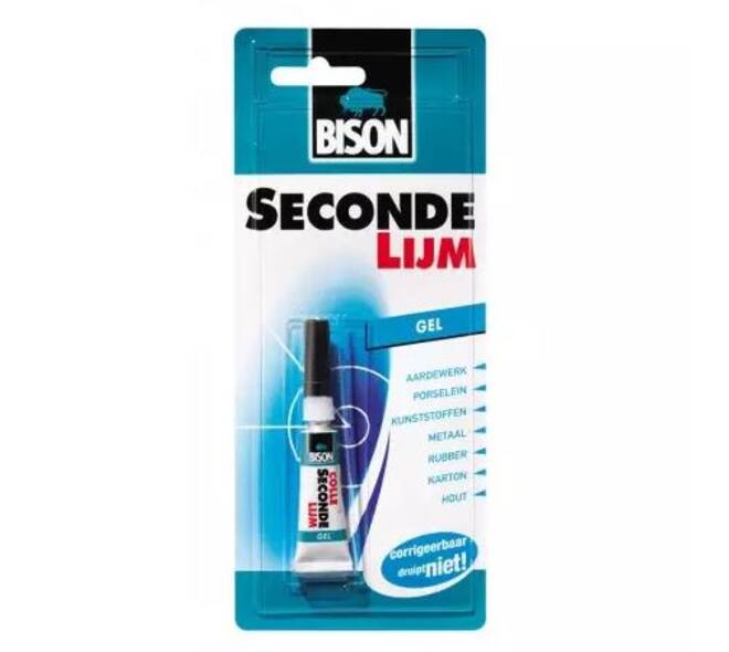 Bison Secondelijm Gel Blister 3 g