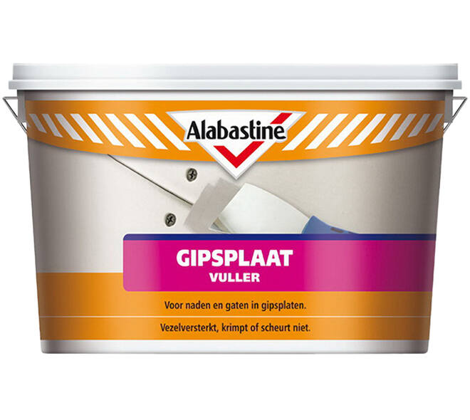 Alabastine Gipsplaatvuller Kant & Klaar 2,5 L Emmer