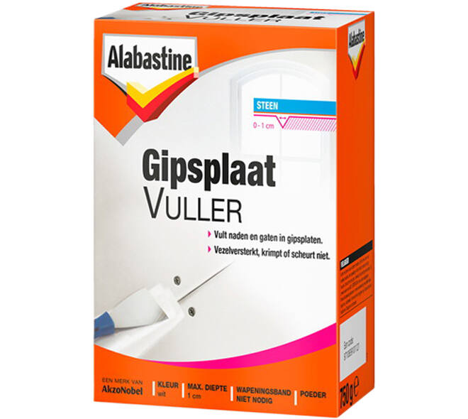 Alabastine Gipsplaatvuller Poeder 750 g Pak