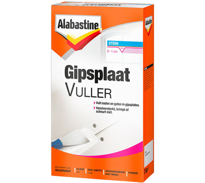 Alabastine Gipsplaatvuller Poeder 2 kg Pak