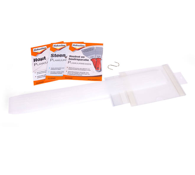 Alabastine Clipstrip Voor Plamuurmes Incl. 3 Kaartjes