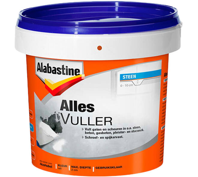 Alabastine Allesvuller Wit Pot 1 kg