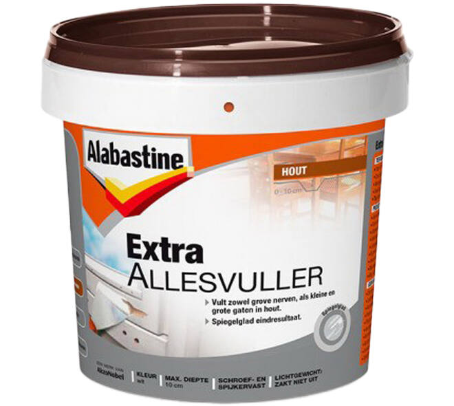 Alabastine Extra Allesvuller Hout Pot 500 ml