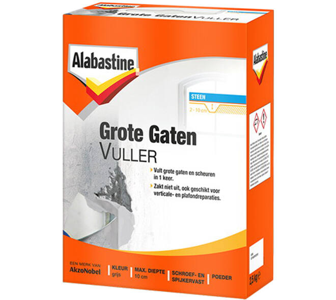 Alabastine Grote Gaten Vuller Poeder Emmer 2,5 kg