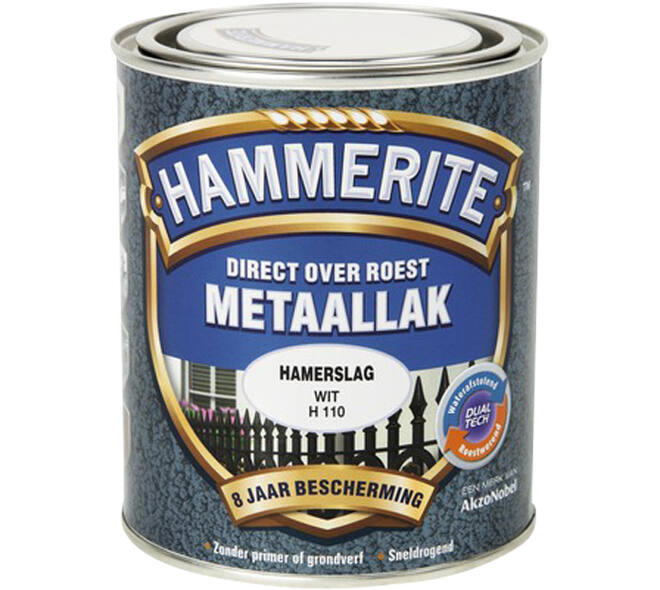 Hammerite Hamerslag Wit H110 750 ml