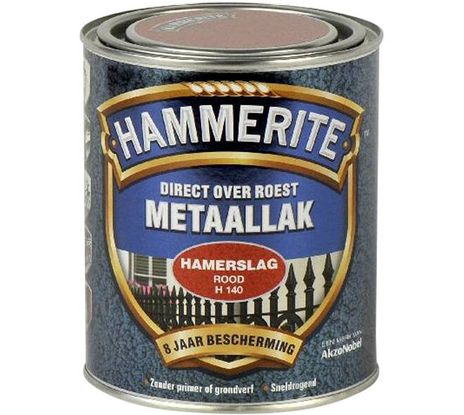 Hammerite Hamerslag Rood H140 750 ml