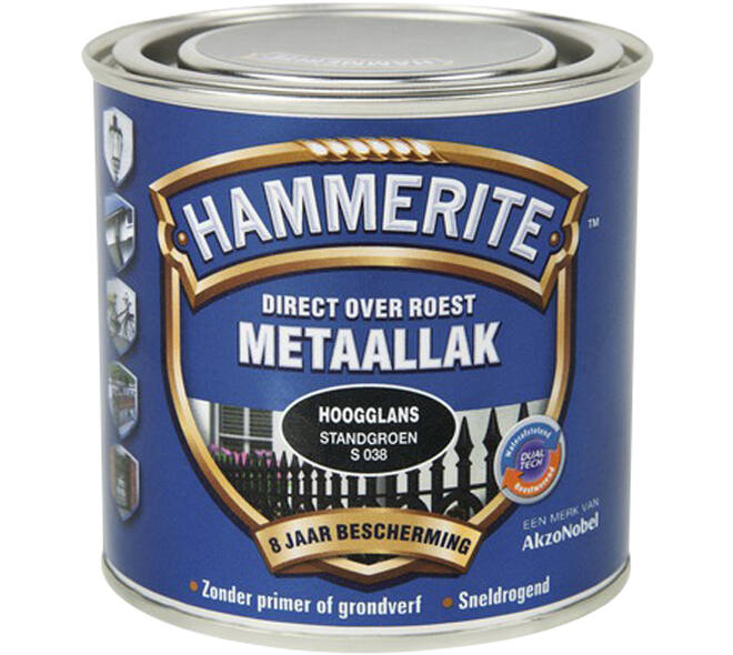 Hammerite Hoogglans Stand Groen S038 250 ml