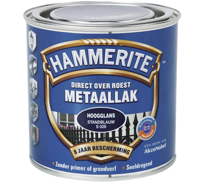 Hammerite Hoogglans Stand Blauw S028 250 ml
