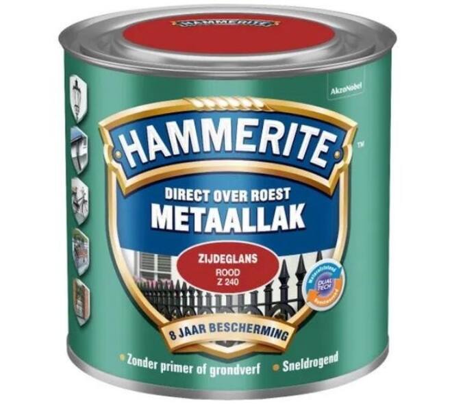 Hammerite Zijdeglans Rood S040 250 ml