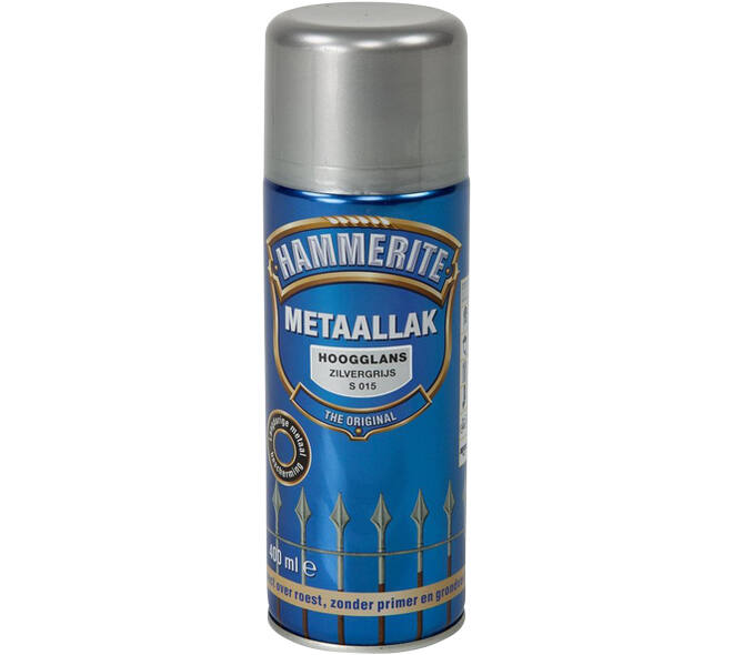 Hammerite Hoogglans Zilver Grijs S015 400 ml