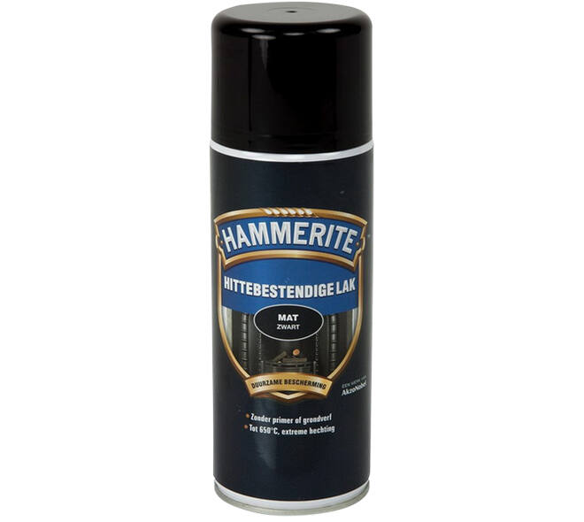 Hammerite Hittebestendige Lak Zwart 400 ml