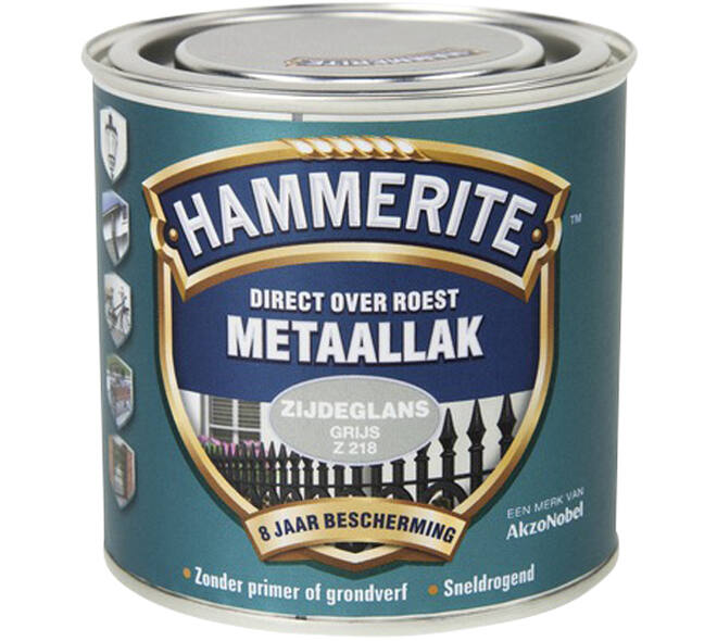 Hammerite Zijdeglans Grijs Z218 250 ml