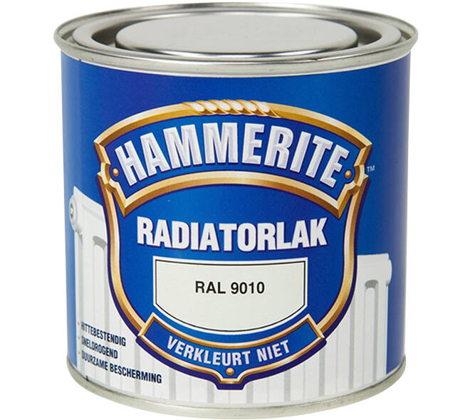 Hammerite Radiatorlak RAL9010 250 ml