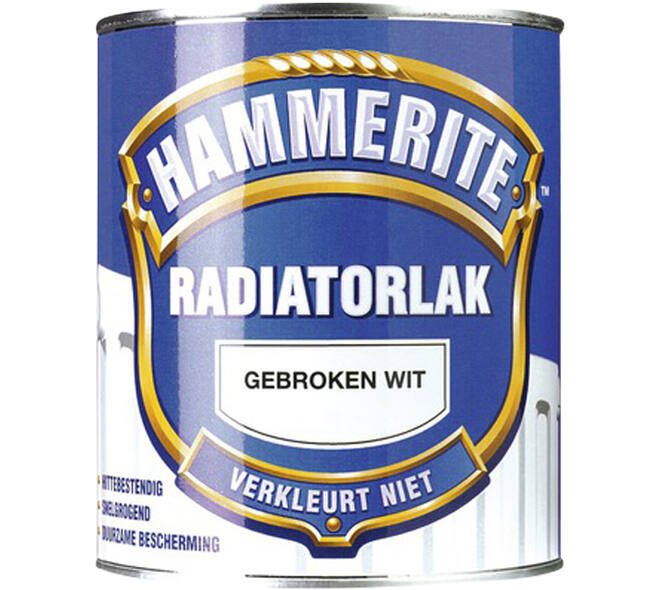 Hammerite Radiatorlak Gebroken Wit 250 ml