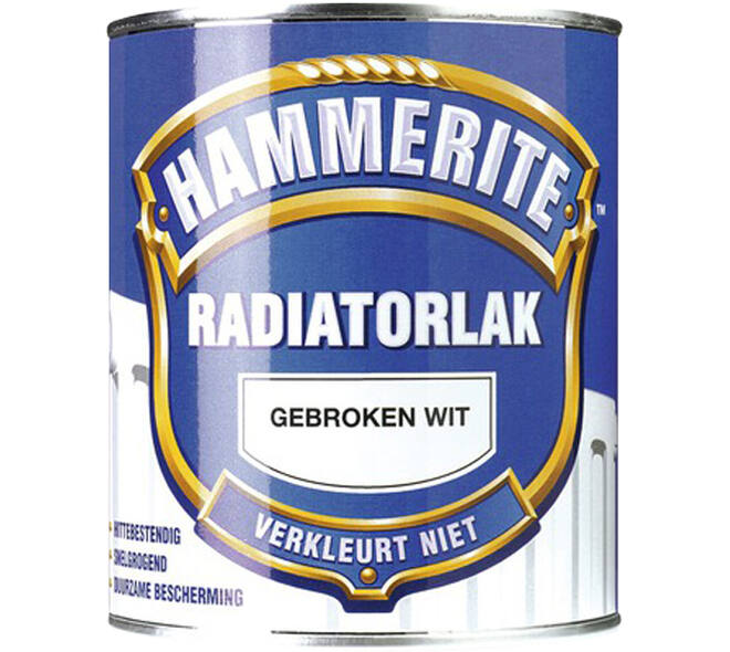 Hammerite Radiatorlak Gebroken Wit 750 ml