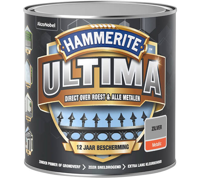 Hammerite Ultima Zilver 250 ml