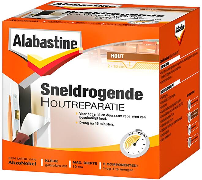 Alabastine Sneldrogende Houtreparatie 2 Componenten 500 g
